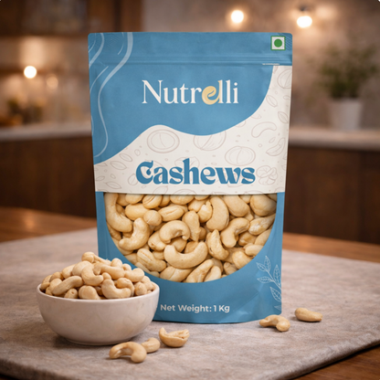 Nutrelli Premium Whole Cashews (1KG)