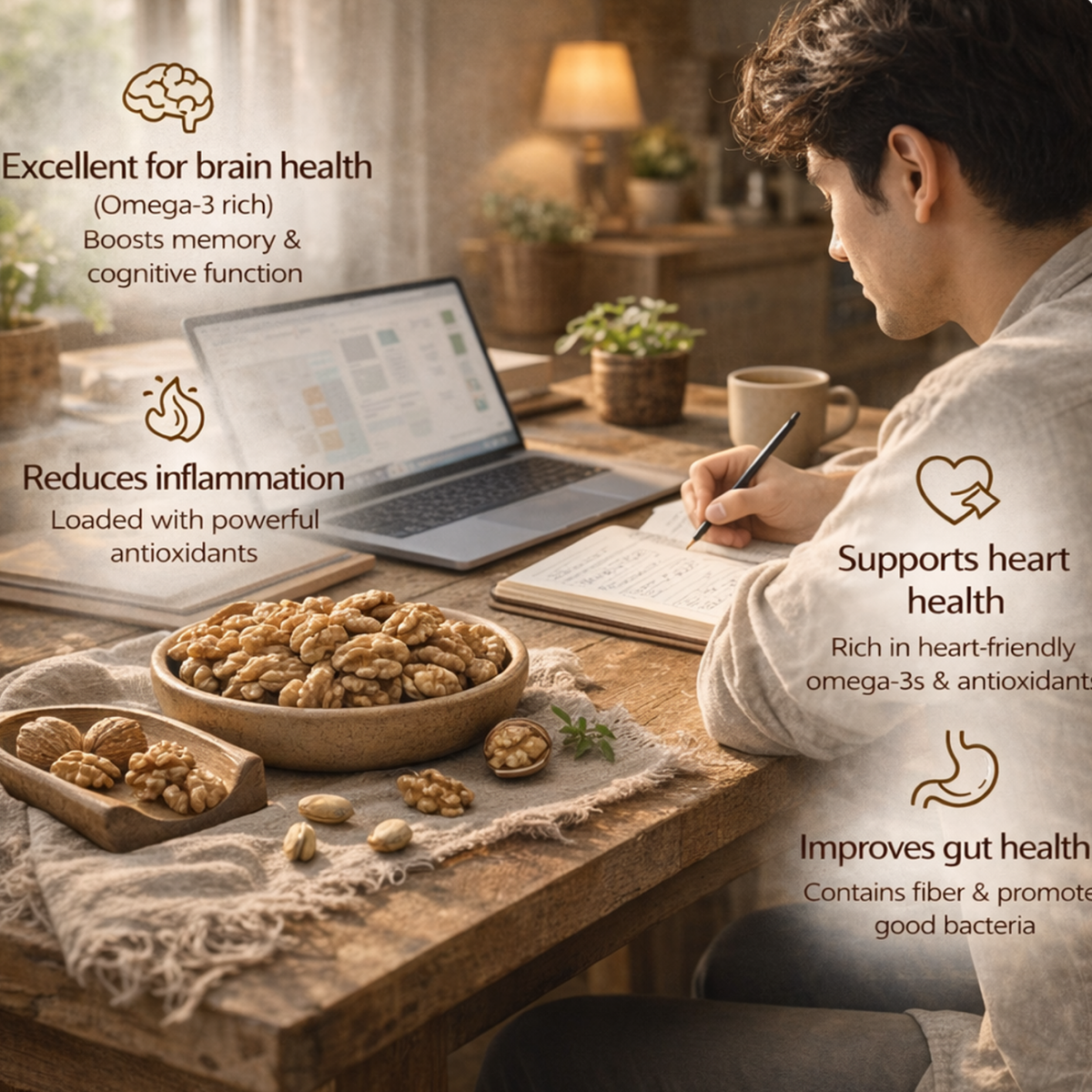 Nutrelli Premium Walnut Kernels (1KG)