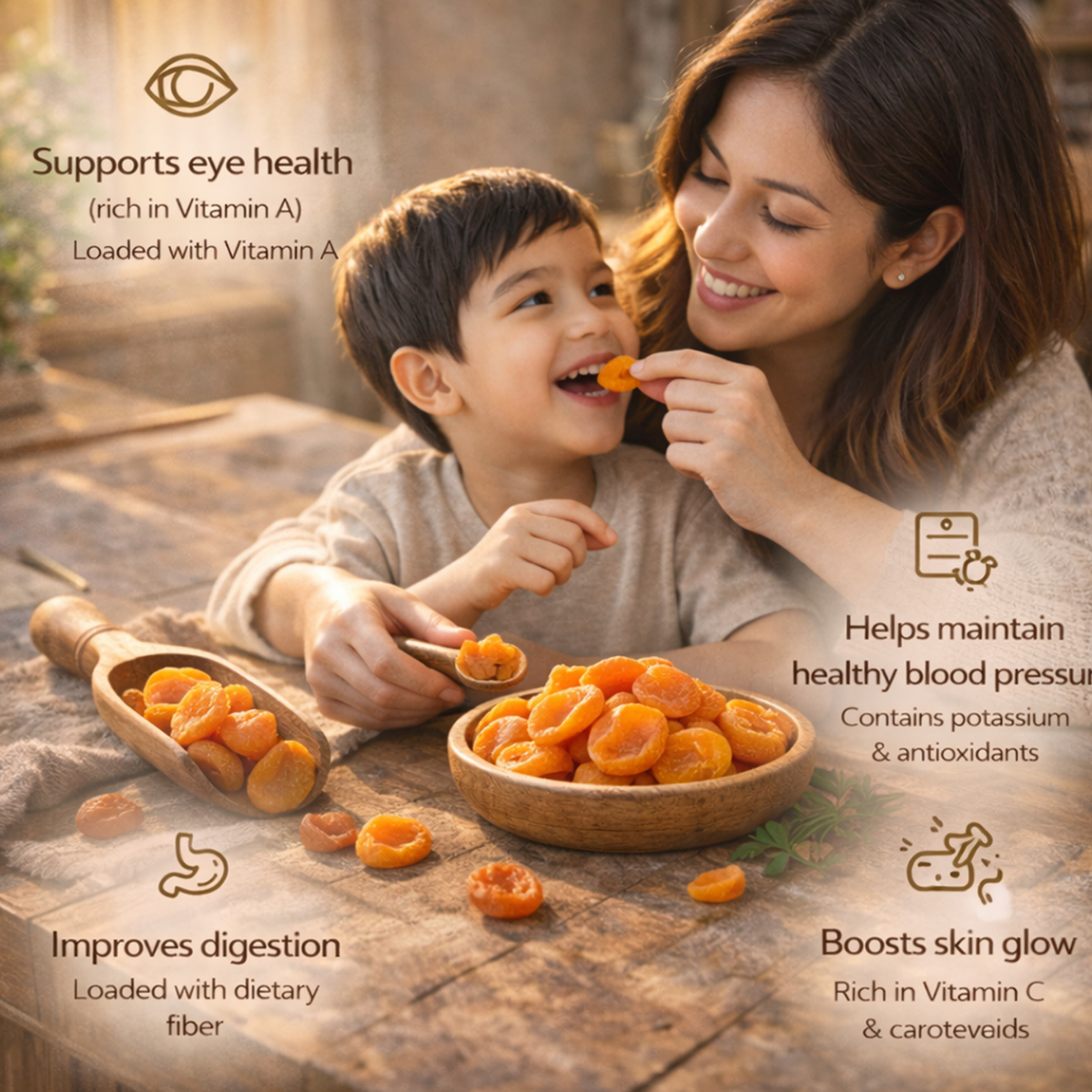 Nutrelli Premium Dried Apricots(1 Kg)