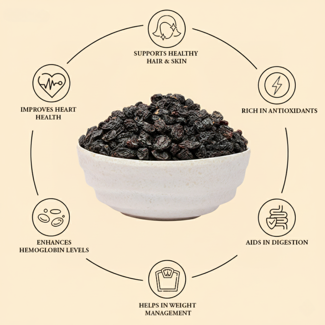 Black Raisins  1 Kg