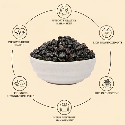 Black Raisins  1 Kg