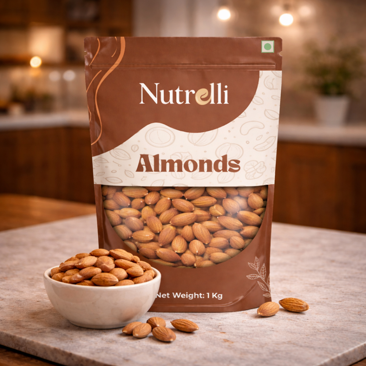 Nutrelli Premium Classic Almonds (1KG)