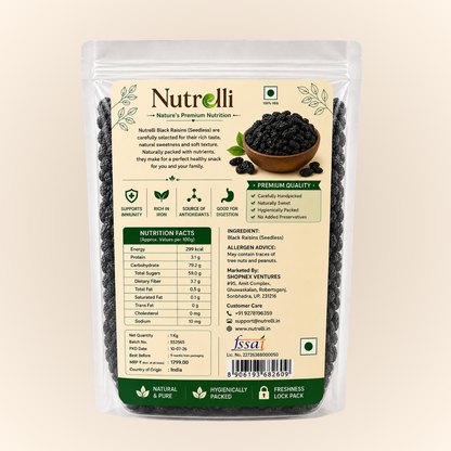 Black Raisins  1 Kg