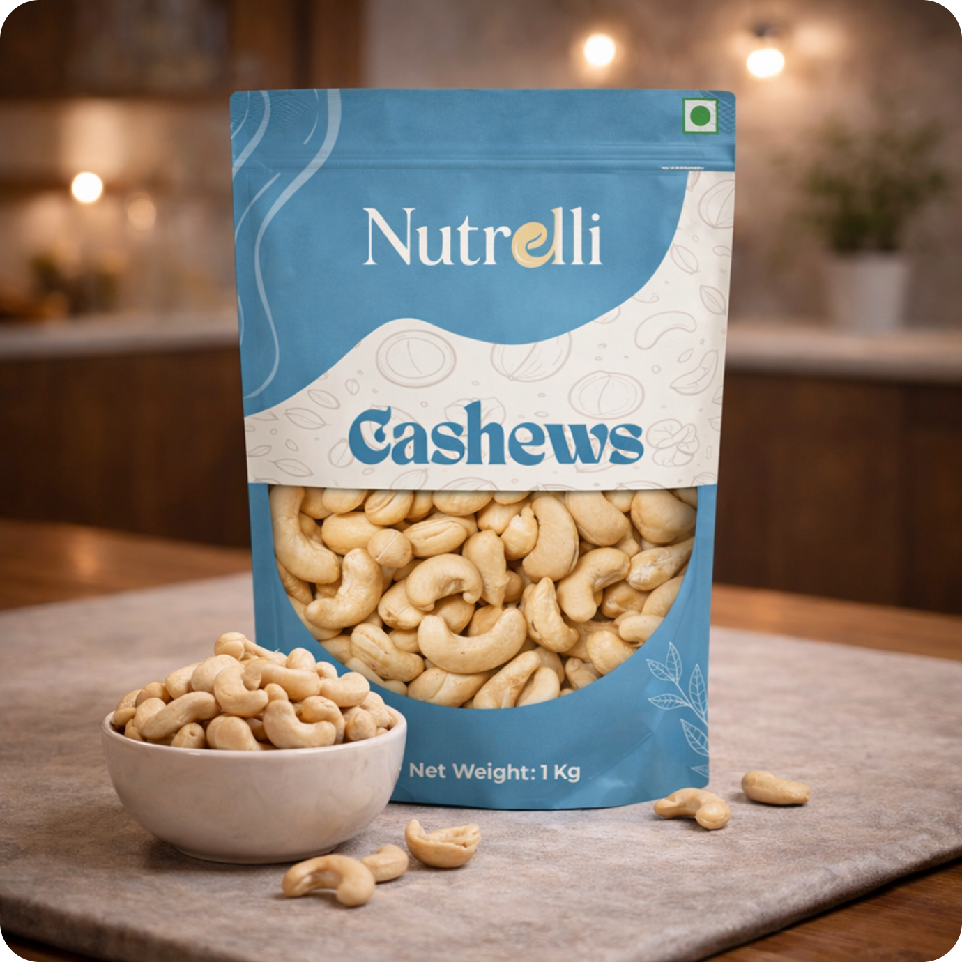 Crunchy Cashews 1 Kg Pack